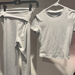 Gray Two-Piece Lounge Set